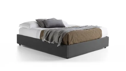 Letto matrimoniale Sommier in tessuto con box contenitore Flexstyle