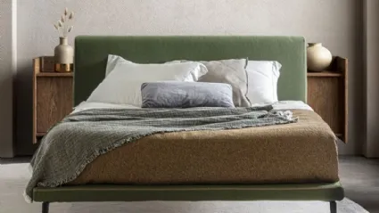 Letto in tessuto con testiera Stelle di Flexstyle