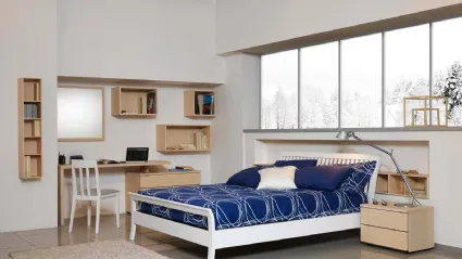 Letto in legno con testiera Sharon di Fratelli Elli