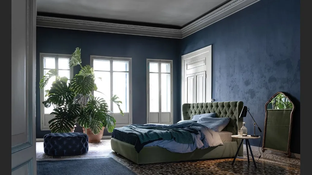 Letto in tessuto Selene di Bolzan