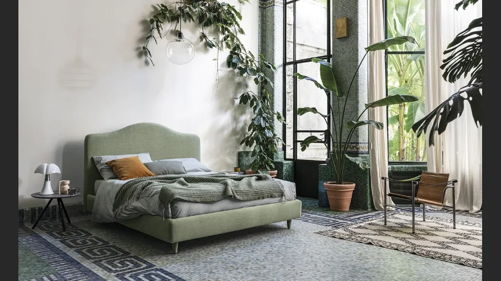 Letto in tessuto Vanity di Bolzan Letti