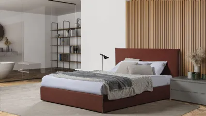 Letto in tessuto con box contenitore Varenne di Flexstyle