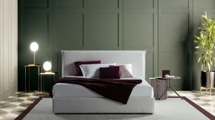 Letto in tessuto con contenitore Voulevù di Flexstyle