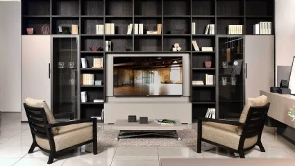 Libreria composizione 01 in legno di Fratelli Elli