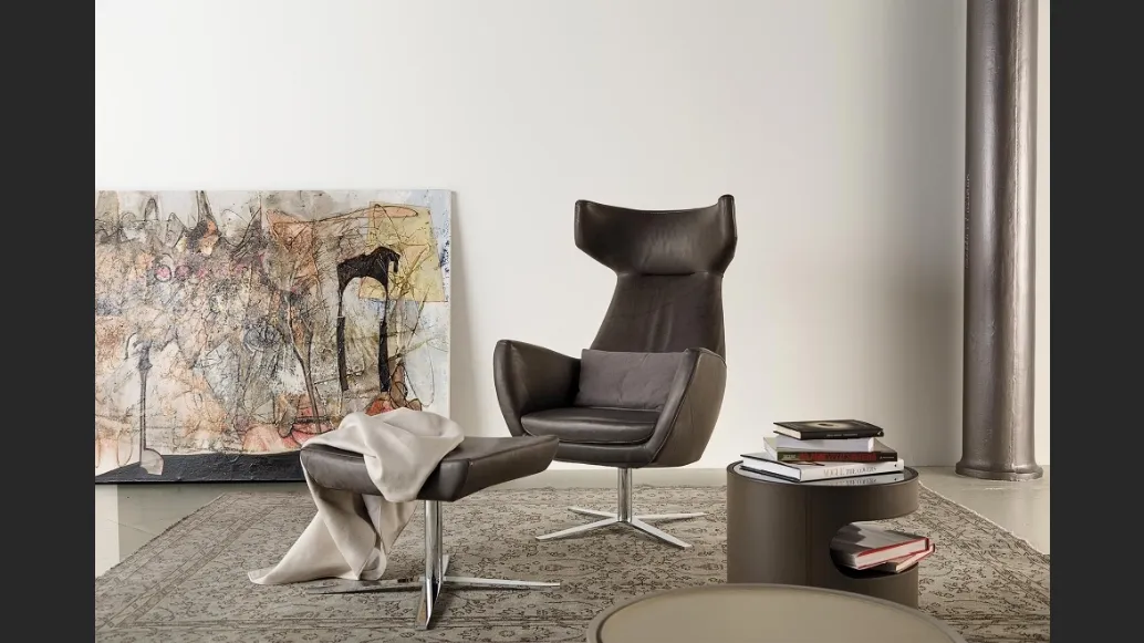 Poltroncina in pelle Gentleman di Art Nova