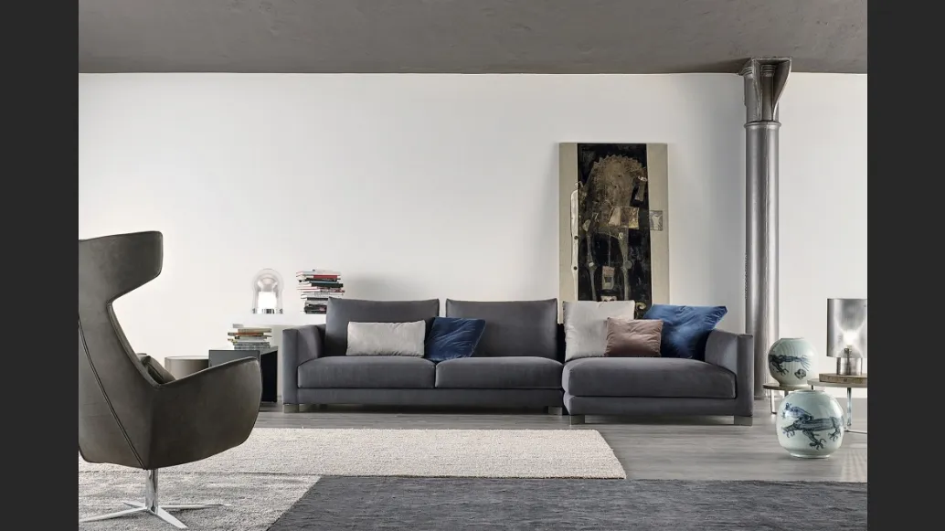 Divano con penisola Blum di Art Nova