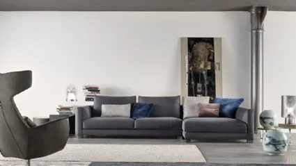 Divano con penisola Blum di Art Nova