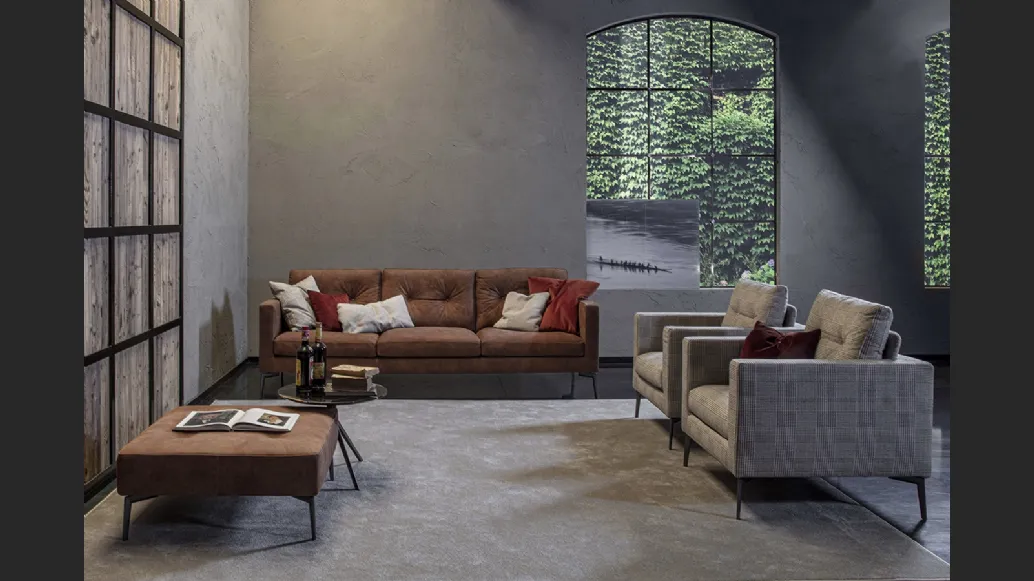 Divano lineare Fire di Flexstyle