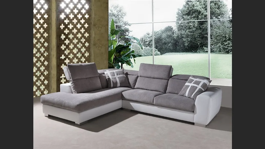 Divano angolare in tessuto Stella di Flexstyle
