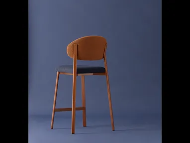 Sgabello Beba Curvy di Pointhouse