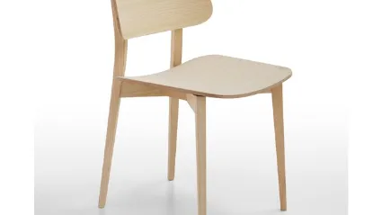Sedia in legno Joe S L LG di Midj
