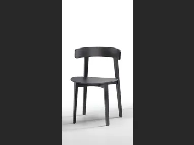 Sedia in legno Maya S L LG di Midj