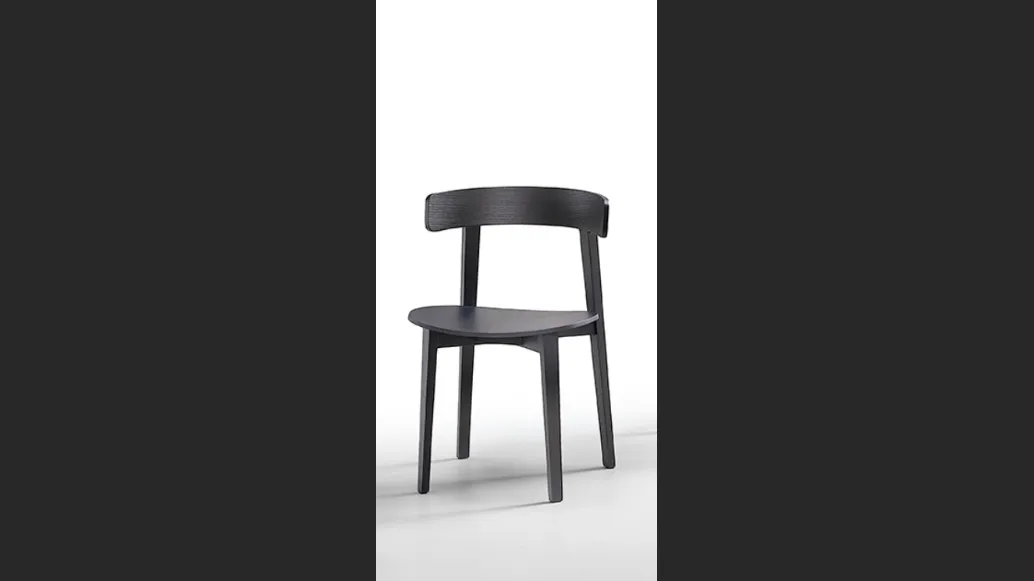 Sedia in legno Maya S L LG di Midj