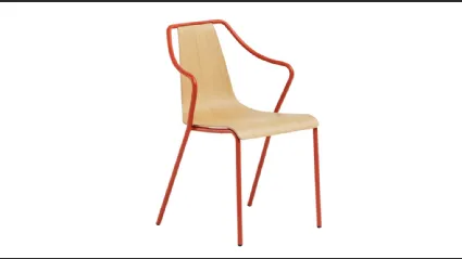 Sedia Ola P M LG in legno di Midj