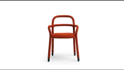 Sedia Pippi rivestita in tessuto di Midj