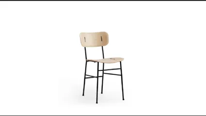 Sedia Piuma S M LG in legno di Midj