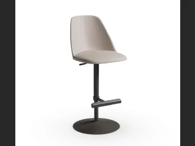 Sgabello in pelle Lea SG di Midj