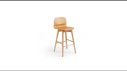 Sgabello Liù in legno di Midj
