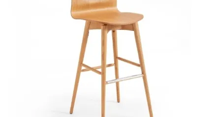 Sgabello in legno Liù LR LG di Midj