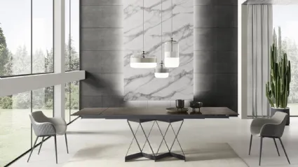 Tavolo T1307A Flame 180 in laminato di Zamagna