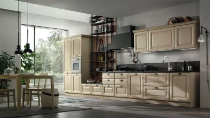 Cucina Classica lineare Lola in Frassino Decapè Bianco di Arrex