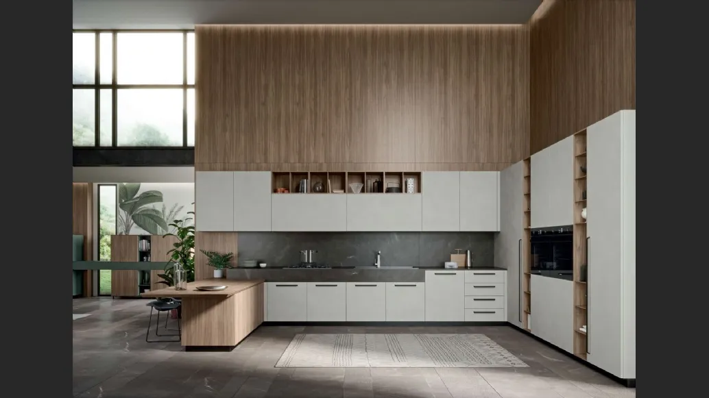 Cucina Moderna Area 22 Maniglia con penisola di Dibiesse