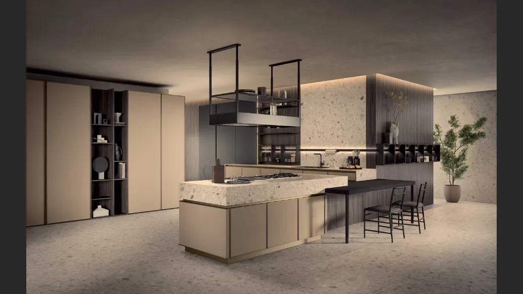 Cucina Moderna Coco con penisola di Dibiesse
