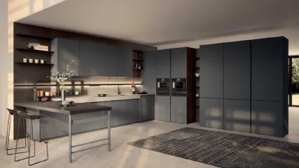 Cucina Moderna Coco Light angolare con penisola di Dibiesse