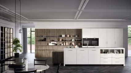 Cucina Moderna Emporio Maniglia con isola di Dibiesse