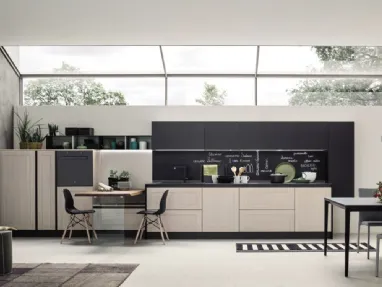 Cucina Moderna con penisola Eva Tinta Sale di Arrex