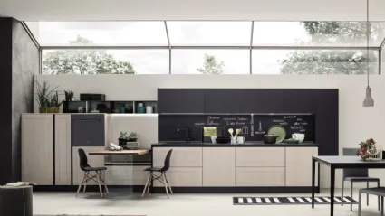 Cucina Moderna con penisola Eva Tinta Sale di Arrex