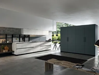 Cucina Moderna lineare Play Time 01 in melaminico di Dibiesse