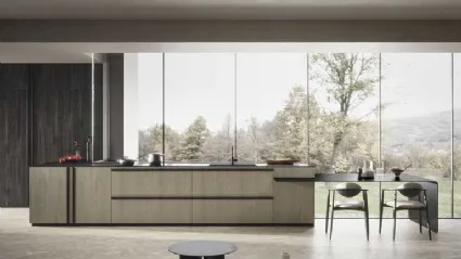 Cucina Moderna Riga con penisola di Dibiesse