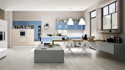 Cucina Zenzero Rovere Naturale e laccato Cielo di Arrex