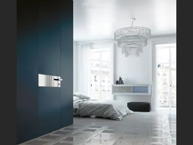 Porta per interni Adela Battente in laccato Blu di Henry Glass