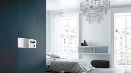 Porta per interni Adela Battente in laccato Blu di Henry Glass