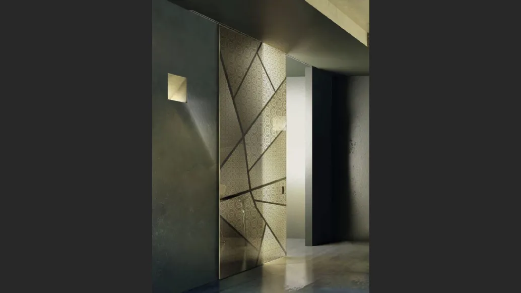 Porta per interni Vitra Scorrevole esterno muro in Vetro satinato Sonetto di Henry Glass