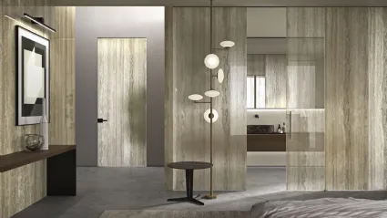 Porta per interni Vitra Scorrevole Travertino di Henry Glass