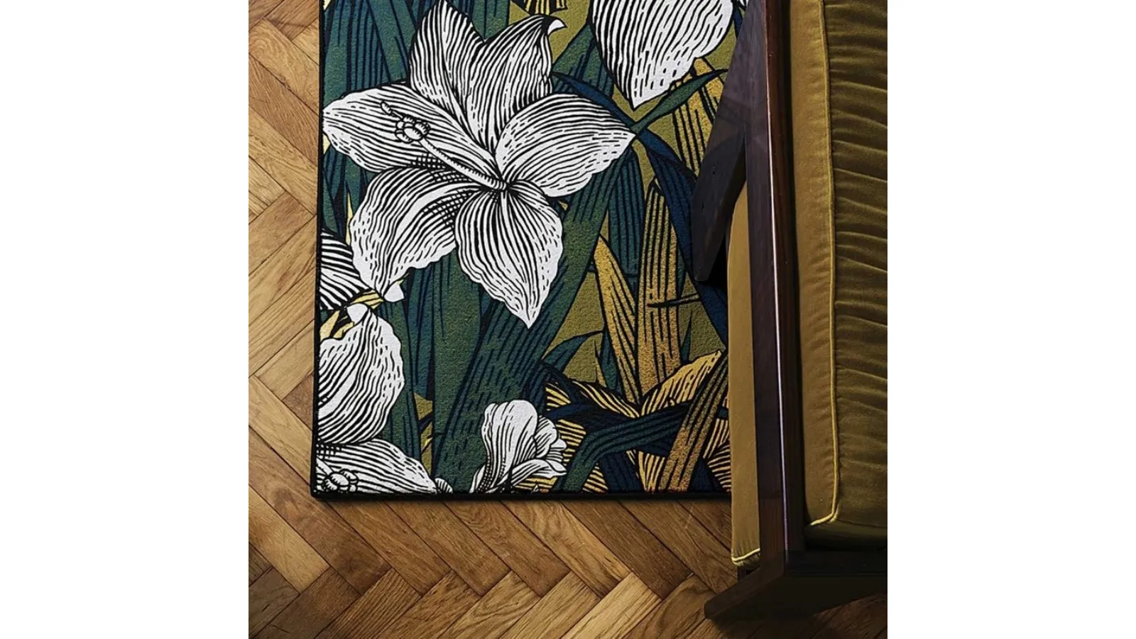 Tappeto con fiori e foglie Personalizzato 01 di Cigierre
