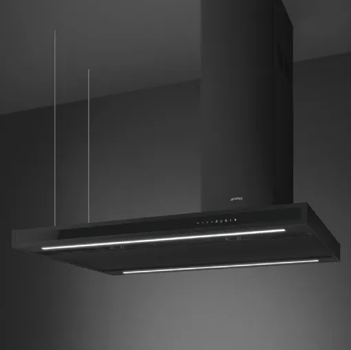 Cappa a isola KLTI12L4MB di Smeg