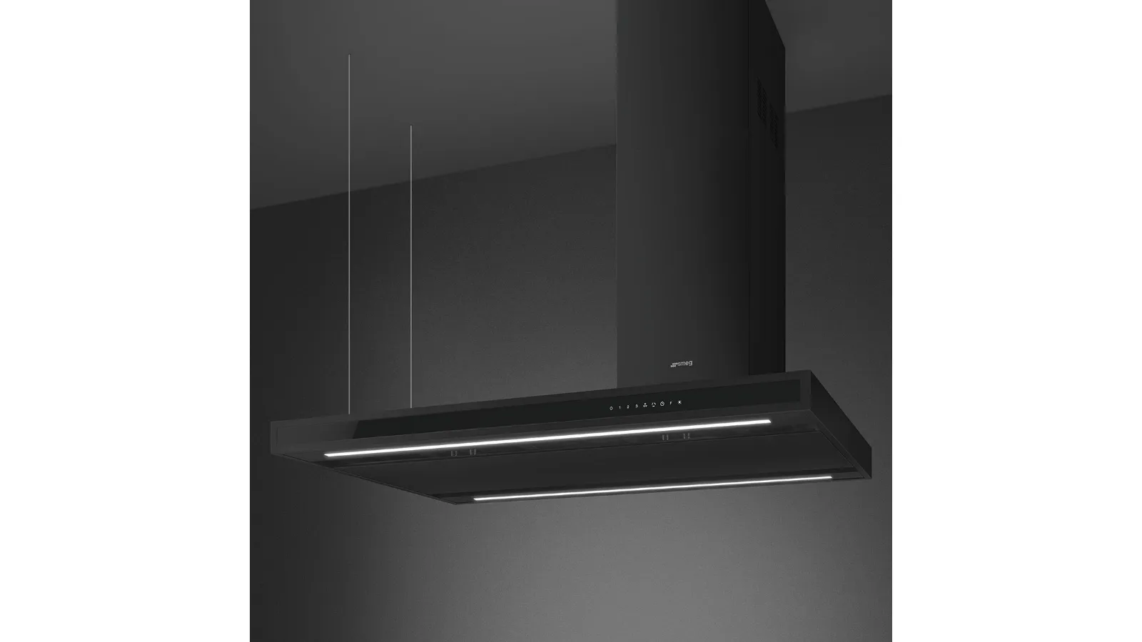 Cappa a isola KLTI12L4MB di Smeg