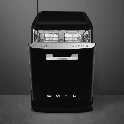 Lavastoviglie 50s Style Nera LVFABBL3 di Smeg