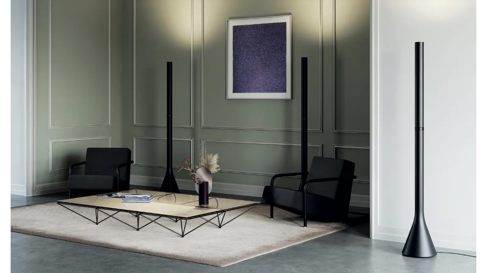 Lampada da terra di design Croma di Lodes