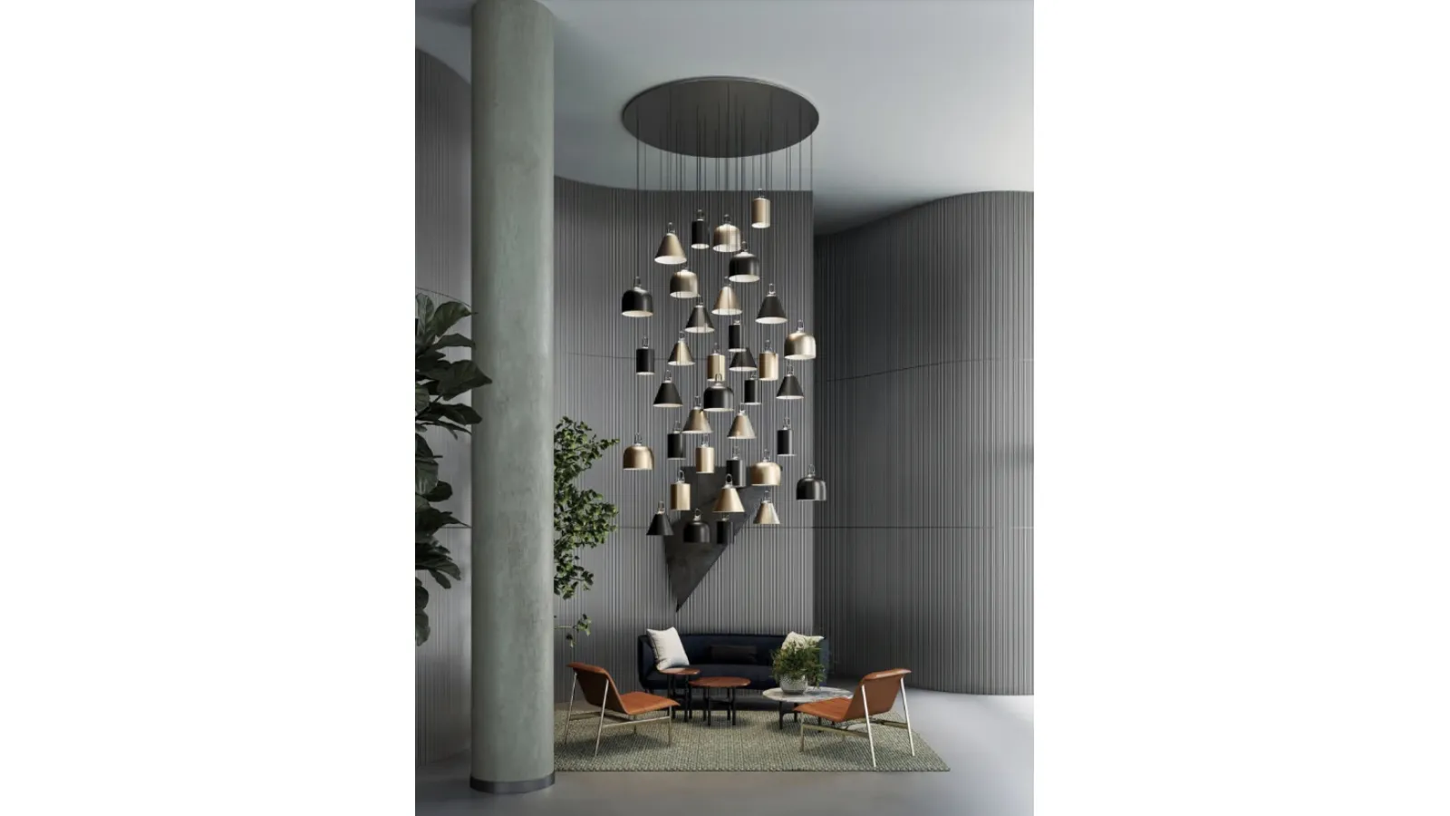 Lampada a sospensione Jim Bell di Lodes