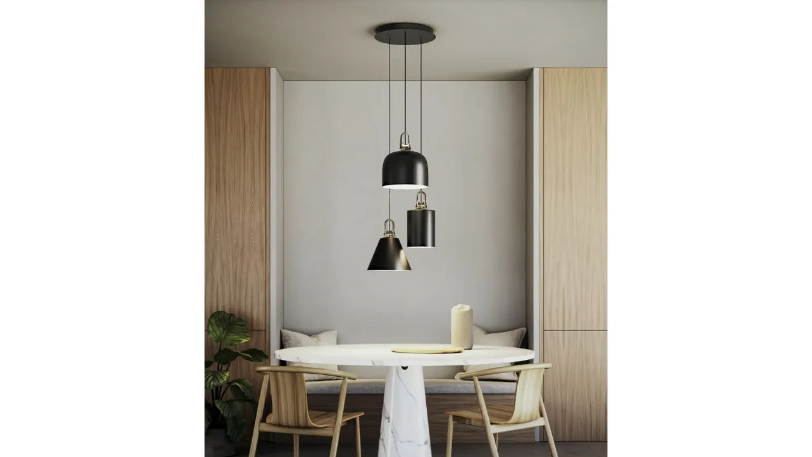 Lampada a sospensione Jim Bell di Lodes