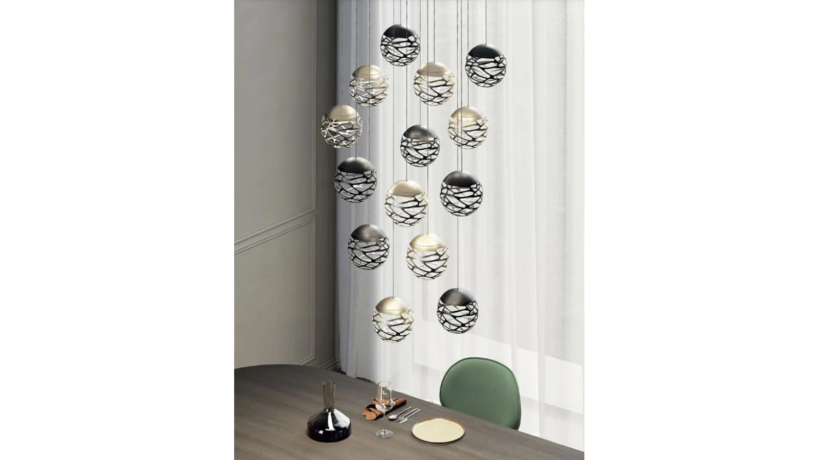 Lampada a sospensione Kelly Cluster di Lodes