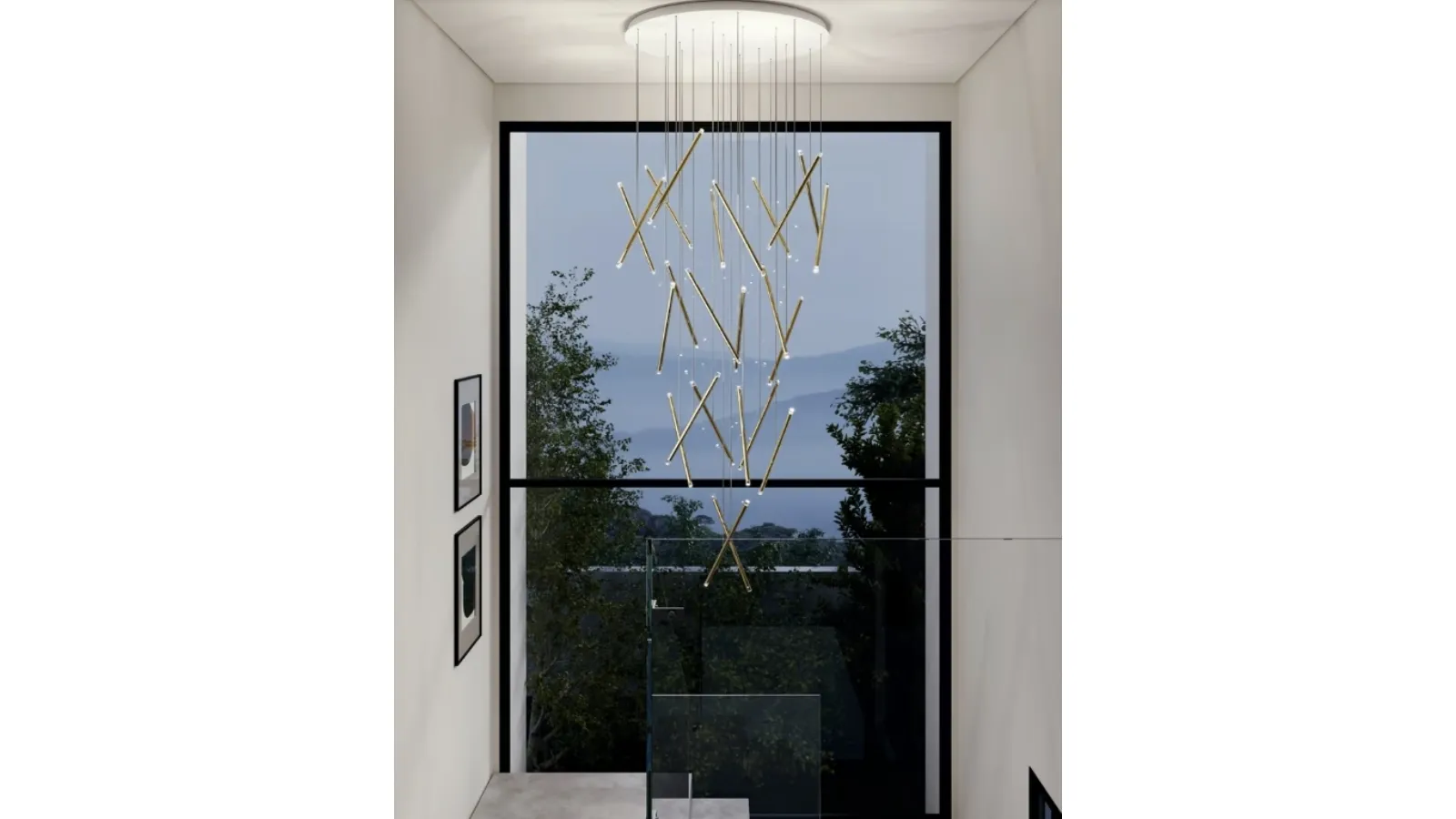 Lampada a sospensione A-Tube Nano Duo di Lodes