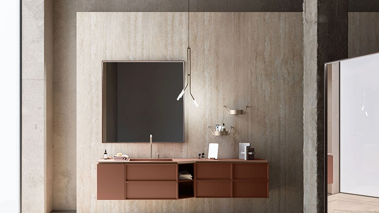 Mobile da Bagno Des Evolution Sandstone 01 di Cerasa
