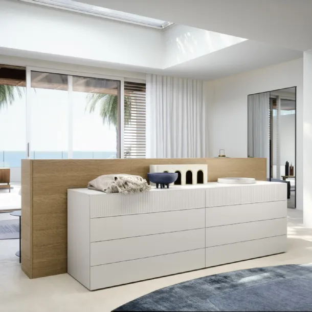 Cassettiera in laccato opaco Easy System di Novamobili