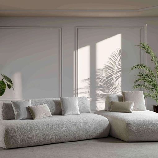 Divano con penisola Nuvola di Flexstyle